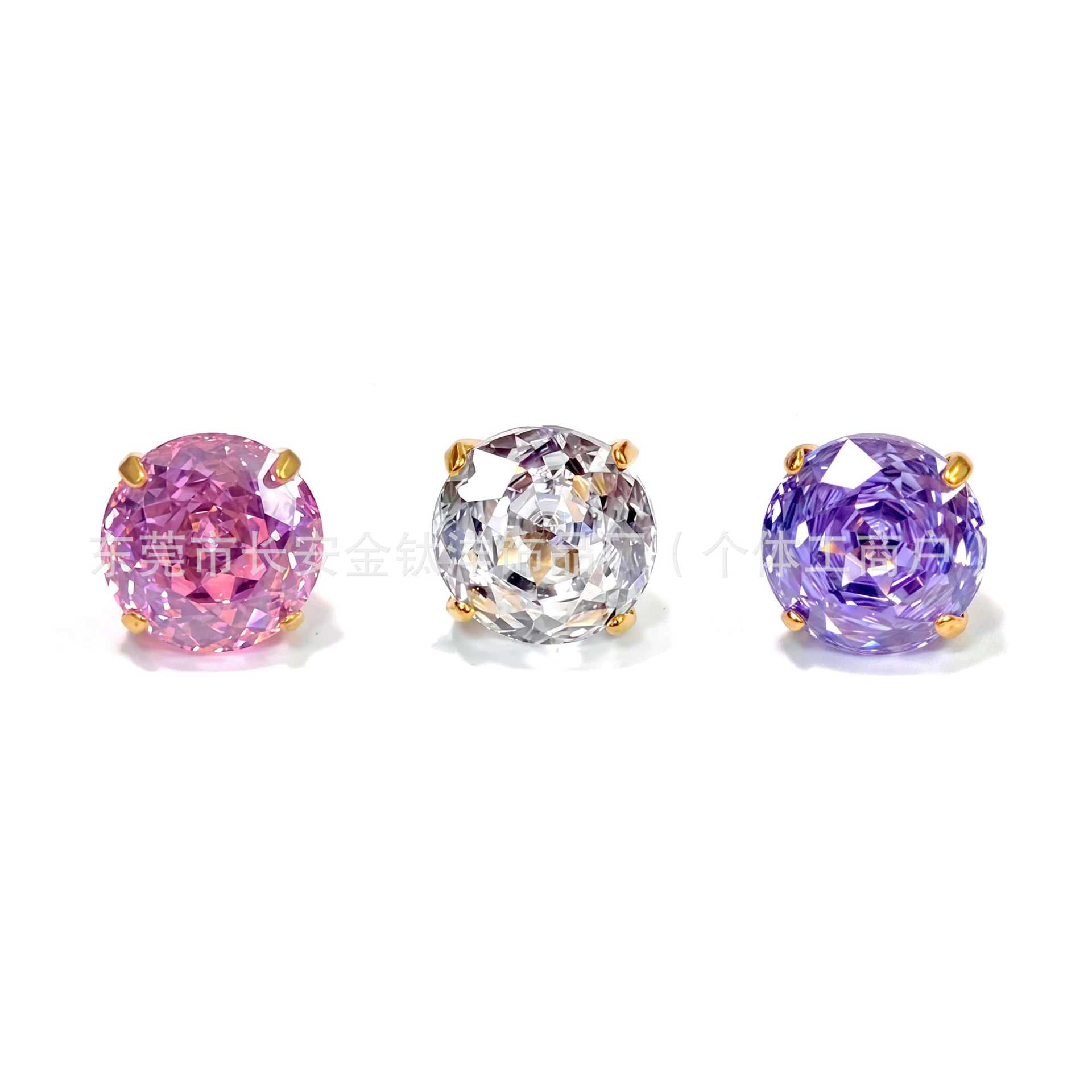 Pointed titanium steel lip stud product view