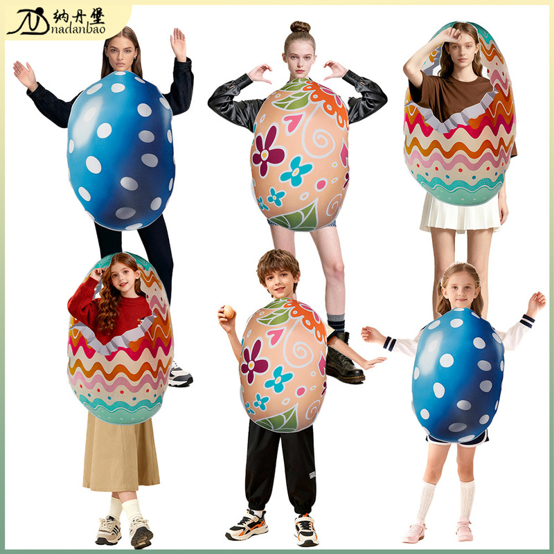 European and American Cross-Border Composite Cotton Costumes Thanksgiving Egg Cos Costumes Party Party Stage Props Performance Costumes