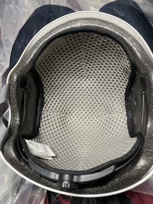 Pad Accessories Helmet Lining – Motosiklet dəbilqələri - gray-honeycomb-thermal-insulation-lining-removable-and-washable-fixed-with-velcro