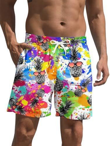 ZenGents hombre impresión 3D pantalones cortos casuales de verano rápido secado pantalones cortos de playa con patrón de fruta de moda nuevo