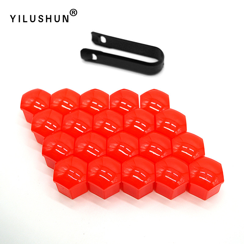 17mm 19mm 21mm universal del neumático de coche tapón rosca cubo decorativo plástico tuerca cubierta protectora