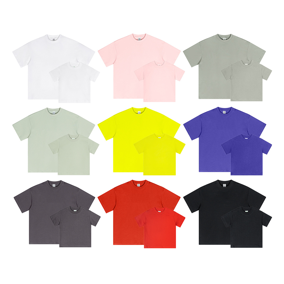 BE ropa para padres e hijos | 2024 primavera y verano marca de moda holgada Solona camiseta fresca Paris Men's Mint Manga corta Hombre