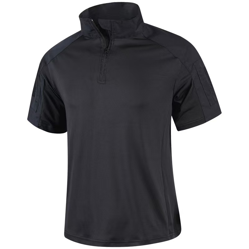 Playera Táctica de Secado Rápido para Hombre de Poliéster para Acampamiento