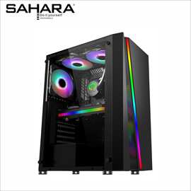 适用sahara撒哈拉神光3号台式机电脑机箱水冷游戏玻璃侧透ATX大板