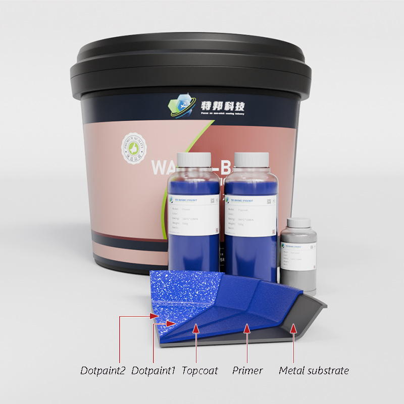 蓝色水性特氟龙涂料耐高温更强耐磨不粘涂料易清洁防腐蚀粗糙表面