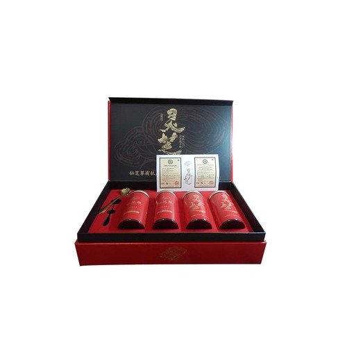 Changbai Mountain Ganoderma Spore Powder First-Press Powder New Year Festival High-End Gift Organic Ganoderma Spore Powder Gift Box