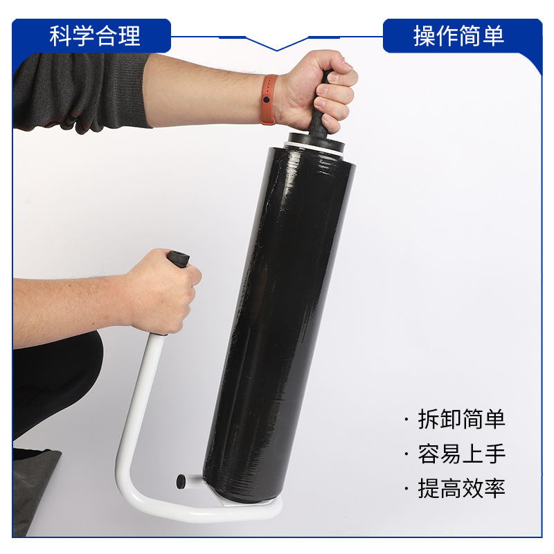 Dispositivo de película manual, bobinador, máquina de película estirable blanca manual, dispositivo de película estirable amarillo, dispositivo de película estirable manual al por mayor