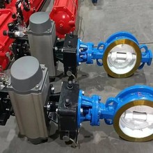 气动双作用硬密封对夹蝶阀型号D673H-10/16/25C