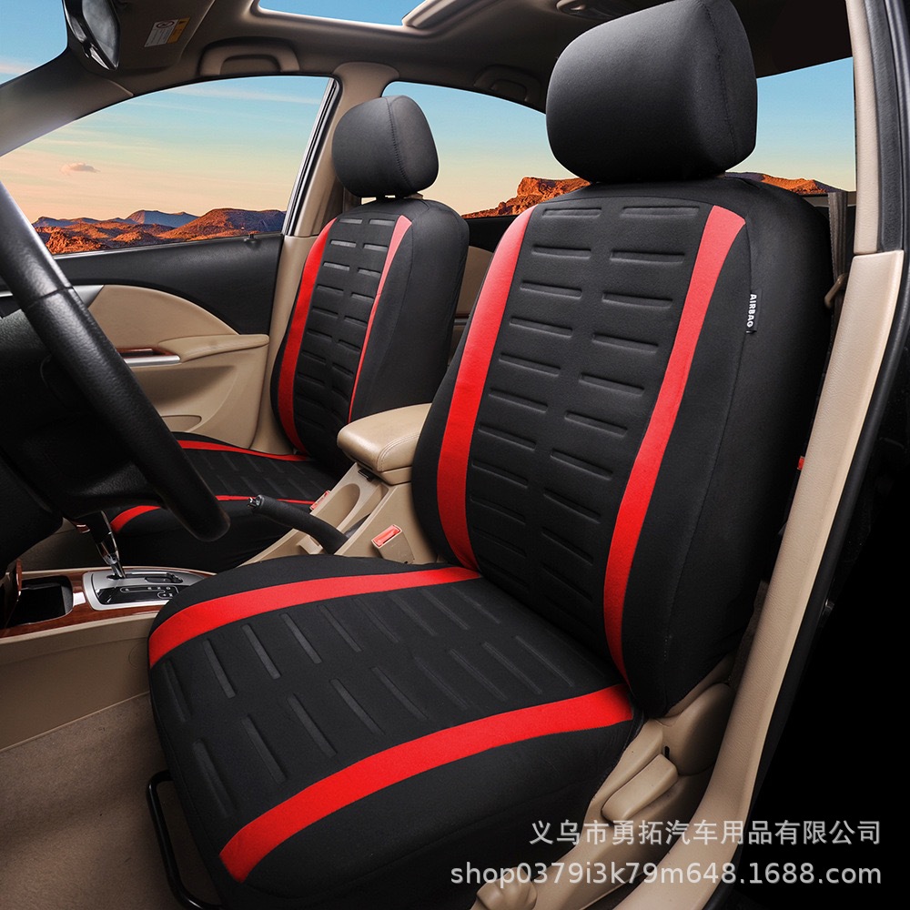 Cross-Border Best-Selling 3D Fine Stripe Press-Fit Universal Car Seat Covers Amazon Temu Meike Duo Europe, America, Russia