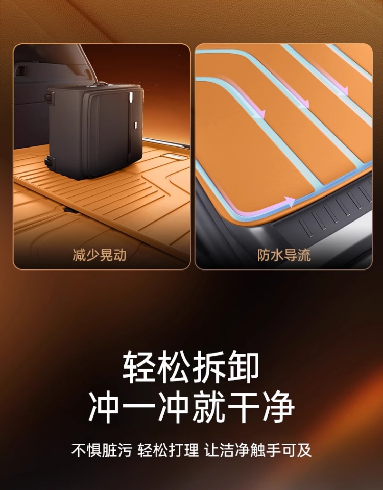 Specially Used for Wei Brand Alpine 8 Trunk Mat Tpe25 Wey Car Seven-Seater Modified Decorative Accessories Foot Mat Supplies
