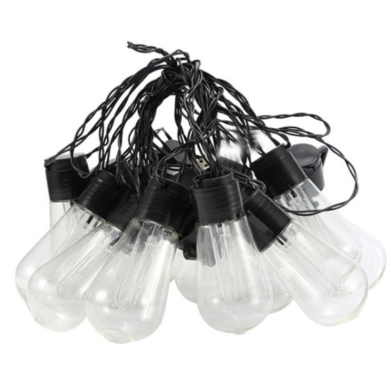 led solar edison bulb creative retro string lights courtyard mini papaya lights outdoor camping decorative lights
