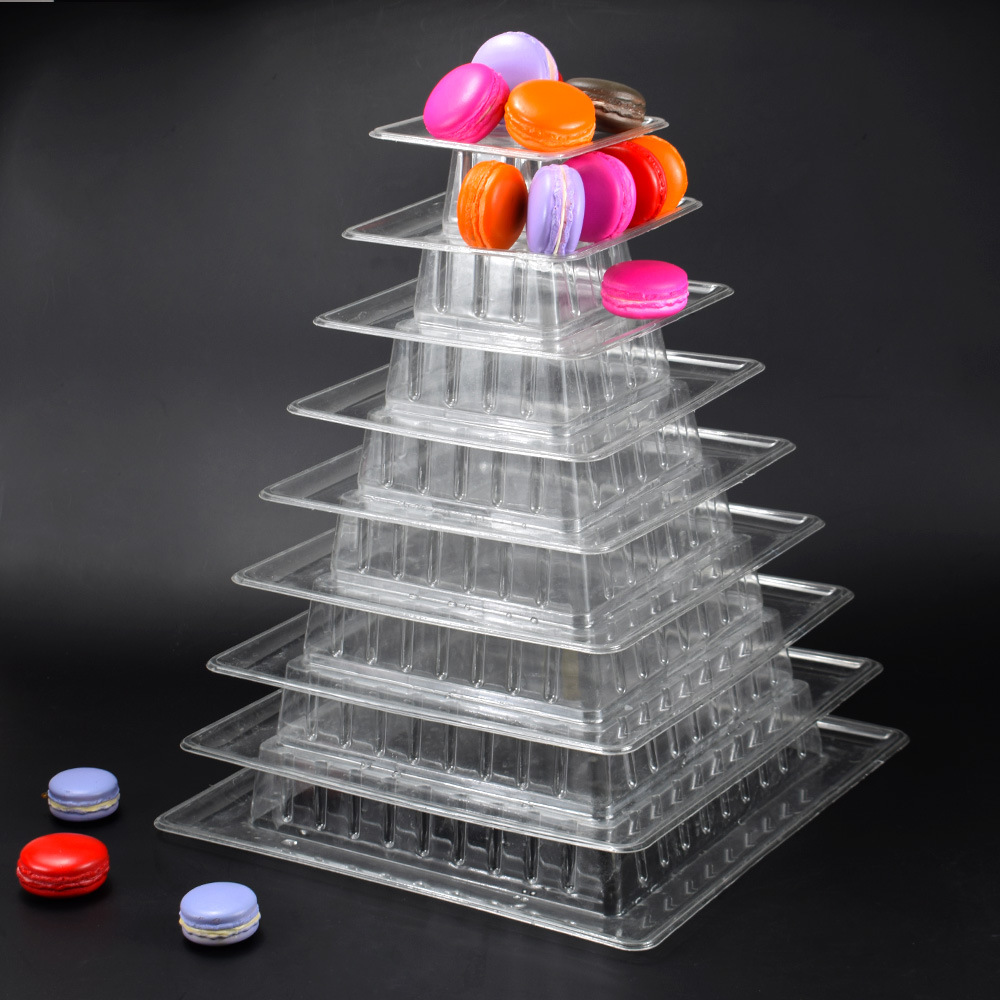Description Picture 4 of item4/6/10-Tiers Macaron Display Stand Cupcake Tower Rack Cake Stands PVC Tray For Wedding Birthday Cake Decorating Tools Bakeware