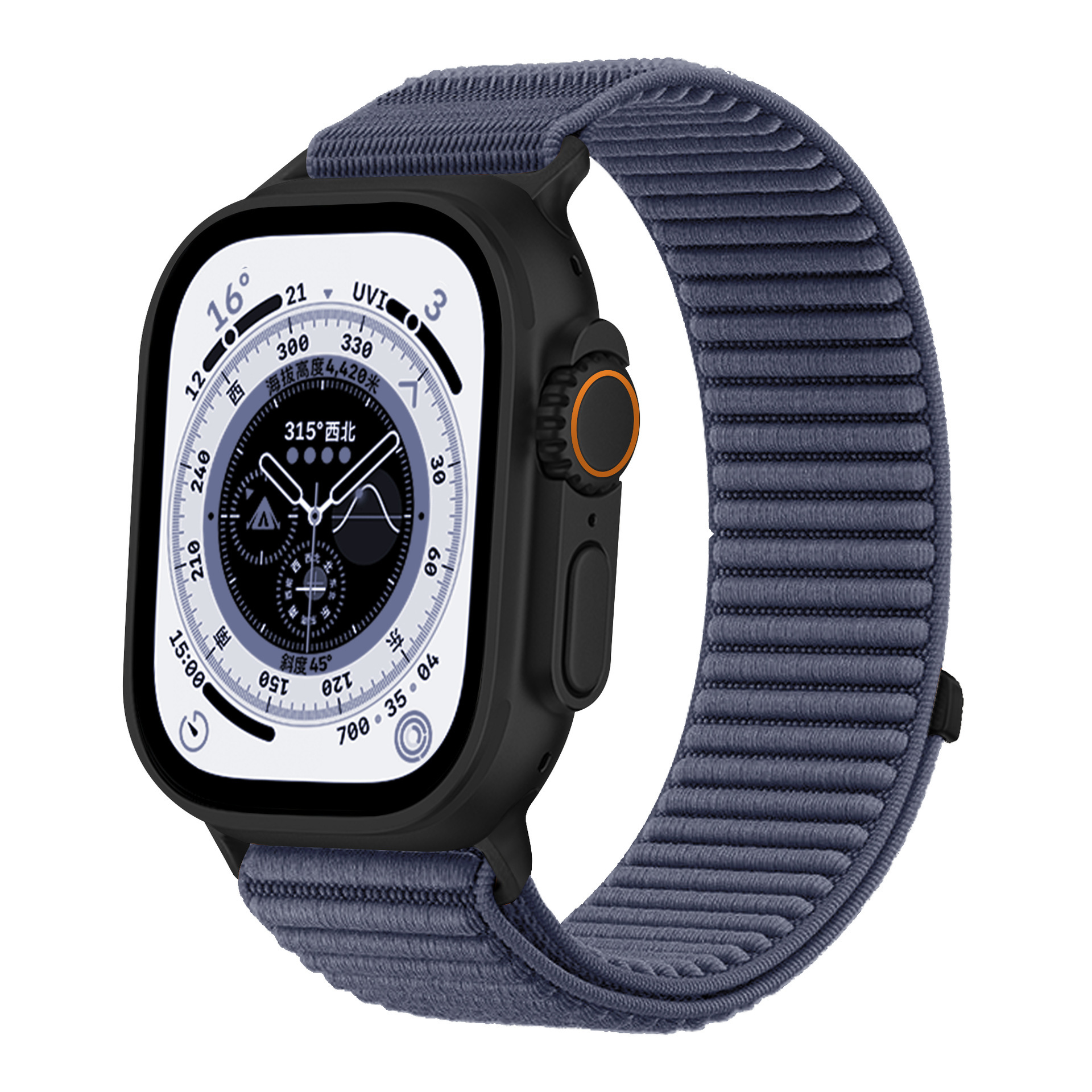 Correa de Nylon Tejido para Reloj Inteligente Apple Watch 10/11/12, Ajustable
