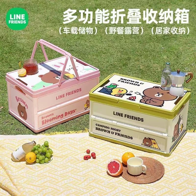 Caja de Almacenamiento Plegable para Vehículo, Plástico, Multiusos, para Camping