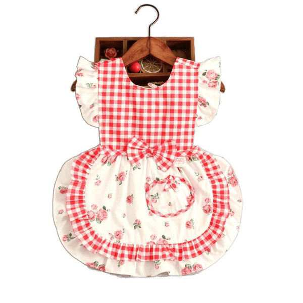 Waterproof apron girl's for food