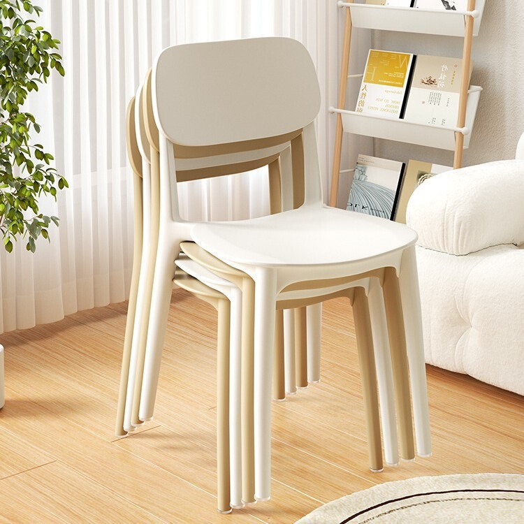 Thickened Plastic Dining Chair for Home Use, Modern Minimalist Dining Table Chair, Trendy Restaurant Commercial Stool with Backrest Thickened Plastic Dining Chair for Home Use, Modern Minimalist Dining Table Chair, Trendy Restaurant Commercial Stool with Backrest