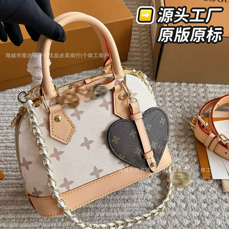 跨境驴家包包沙丘贝壳包老花女单肩手提斜挎包批发辽宁包复古女包|undefined
