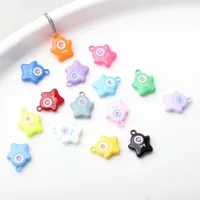 Сплав Одноглазый пятиконечный цвет краски аксессуары кулон DIY браслет ожерелье серьги аксессуары