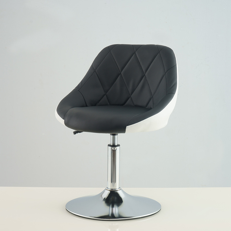 Modern minimalist upholstered bar stools, high-back stools with backrests, front desk cashier counters, and swivel lift chairs for bar counters