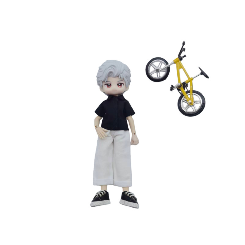 A Si 3.0 Shirt for Action Figure Doll Clothes, 1/8 Scale Bjd Doll Clothes, Short-Sleeved Inner Shirt, Cute Figure Series