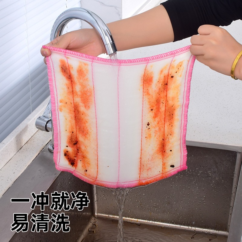 Paño para lavar platos, toalla absorbente para lavar platos sin pelusa para el hogar, toalla especial para cocina, estropajo, no se mancha fácilmente con aceite, trapo de algodón puro