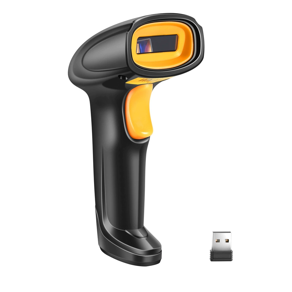 Barcode Scanner (Dalang DL series) — 1D/2D Wired, 2.4G & Bluetooth, USB Receiver, 17.3×10.9×7.3 cm