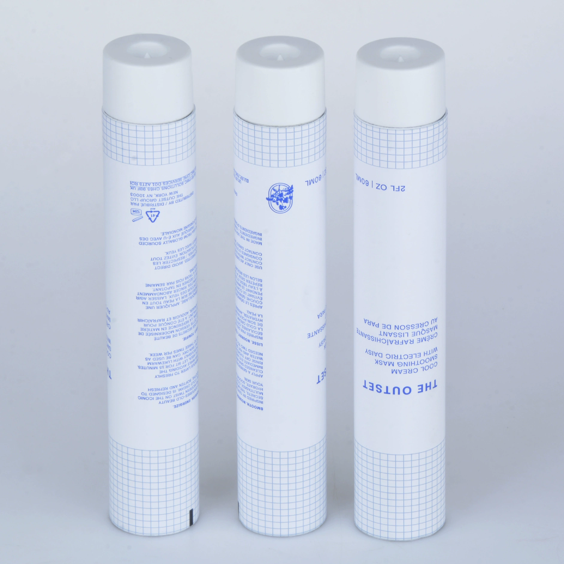 Косметическая зубная паста в алюминиевой тубе 60 мл, туба из чистого алюминия, индивидуальная упаковка для крема для рук с пигментом