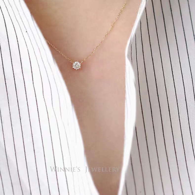 Women's Gender 925 Sterling Silver Cable Chain Geometric Pendant Necklace