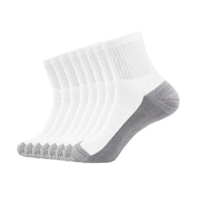 Temu Shein Hot-Selling Cross-Border Amazon Popular Men's High Crew Work Socks Moisture-Wicking Sports Socks
