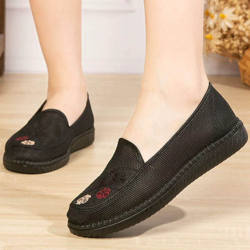 Slip-ons, summer footwear, shoes, sandals for mother