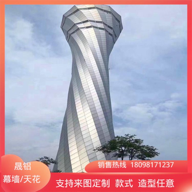 10mm金属雕花板 缕空雕刻铝花板 扭曲铝单板 铝单板包柱