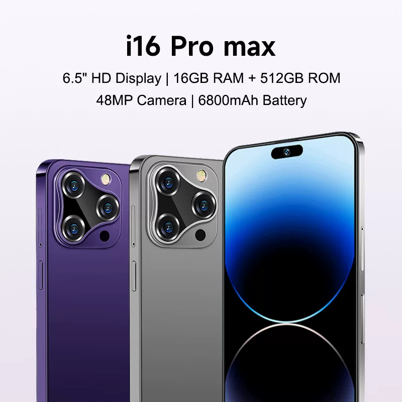 Новый заводской прямой продажа кросс-граничная внешняя торговля i16ProMax Android смартфон 512 ГБ можно оптом у производителей из Шэньчжэня