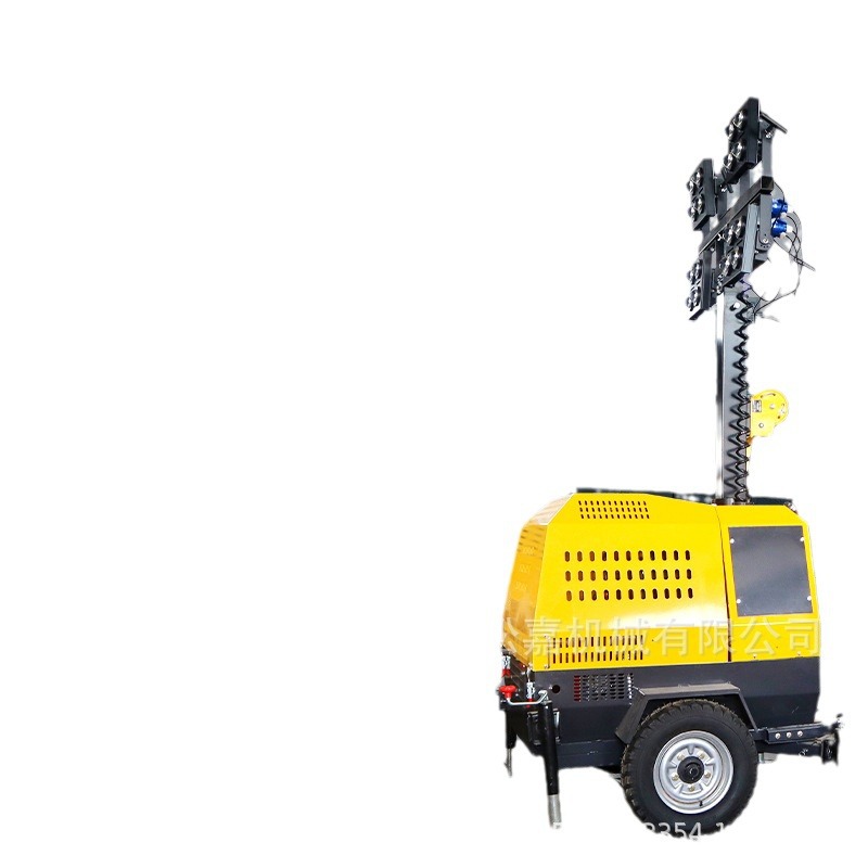 ingeniería omnidireccional ahorro de energía vehículo de luz de rescate de emergencia al aire libre vehículo de iluminación de elevación móvil de rescate de emergencia