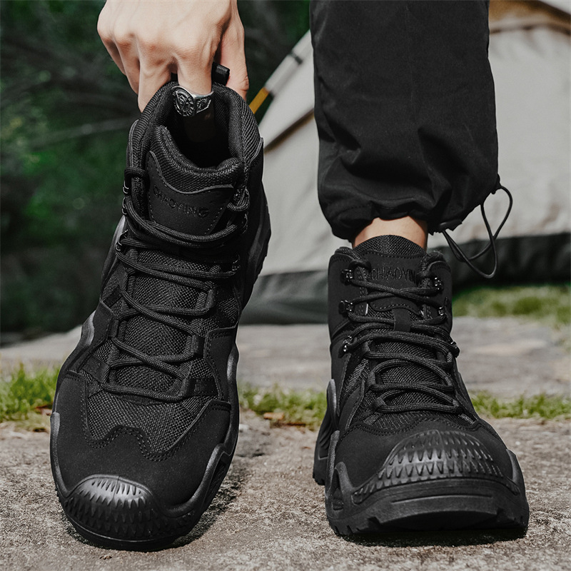 2024 botas Martin de otoño alto estilo británico botas de herramientas retrógradas impermeables para hombres botas de montaña del desierto comercio exterior transfronterizo