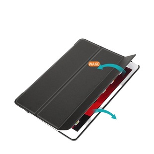 Applicable iPad 10.2 tri-fold caster leather case For iPad789 generation strong magnetic suction tablet protective case