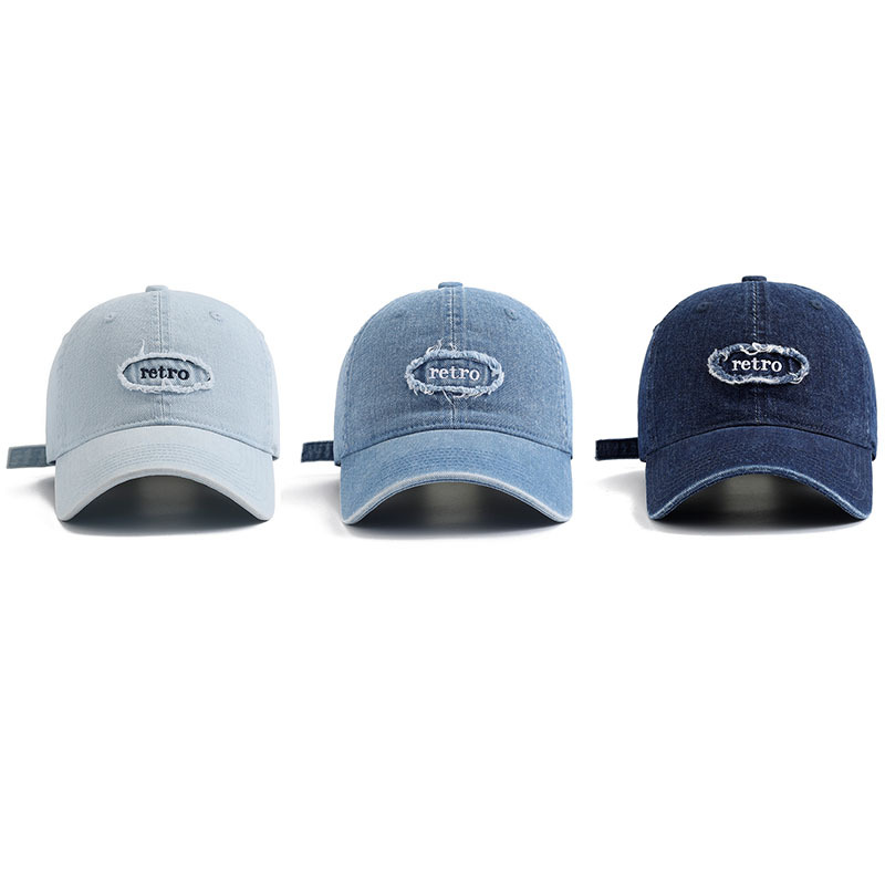 retro denim spring baseball cap