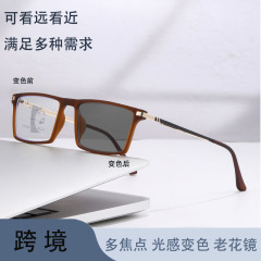 自動ズーム変色漸進多焦点遠近両用ブルーライト老眼鏡クロスボーダー中高年老眼鏡