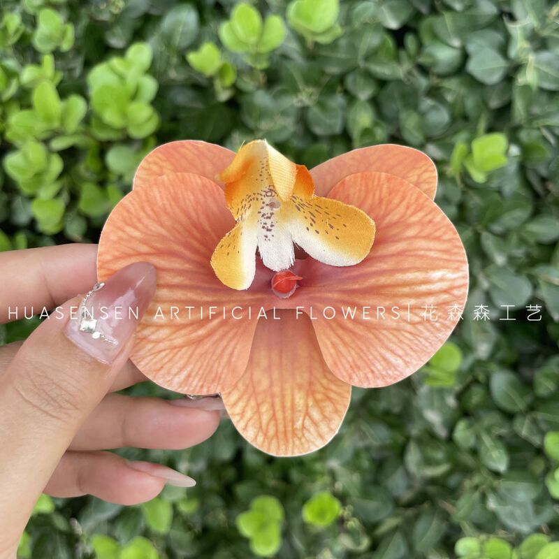3Dプリントフィルム胡蝶蘭シミュレーション単輪花頭手作り結婚お土産喜糖箱装飾diy靴花|undefined