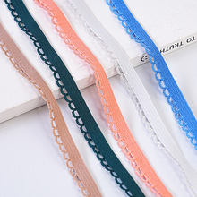 女士内裤1C月牙花边松紧带黑白色尼龙花边弹力橡筋带辅料现货