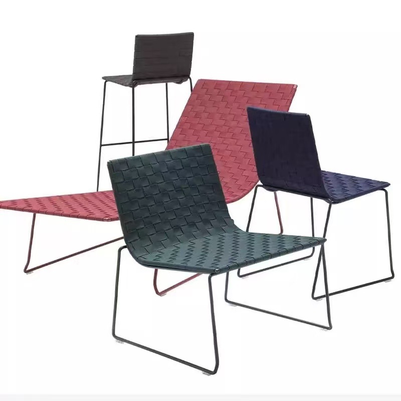 Silla de caña al aire libre de tres piezas combinada jardín al aire libre Villa Hotel Ventas Diseñador de jardines