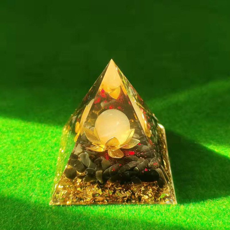 粉水晶球大叶莲花005