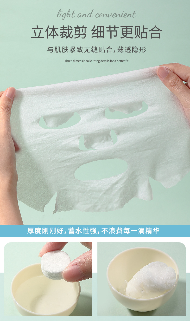 LMLTOP 30-piece compressed mask granule set DIY Beauty tools Non-woven fabric mask Paper Mask Bowl SY437 Application Scenario