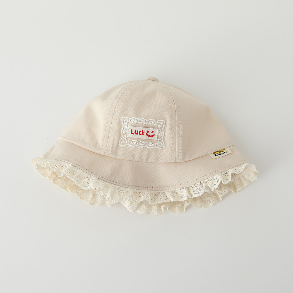 Kids Casual Sun Hat UPF 50+ Baby For Spring And Autumn, Thin Style, Girls' Sun Sweet Lace, Fresh Style Bucket Hat, Toddler Children's Fisherman Hat_voghion.com