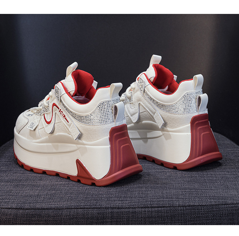 Giày sneaker nữ đế dày phong cách retro cổ điển — 5028 da tím, 5028 da vàng, 5028 da xám, 5028 da đỏ chi tiết 23