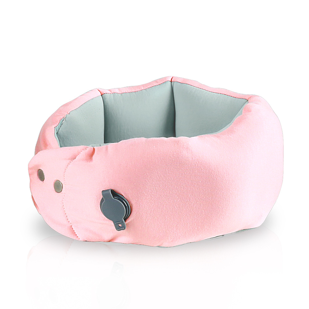 Transfronterizos personalizados almohada en forma de U inflable almohada de cuello almohada de viaje almohada portátil almacena columna cervical almohada en forma de U almohada avión almohada al por mayor