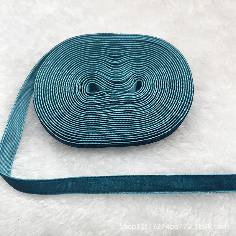 Fabricantes al por mayor 1CM hechos a mano embalaje de regalos de cinta de lana unilateral cinta de cebolla cinta de terciopelo decoración DIY