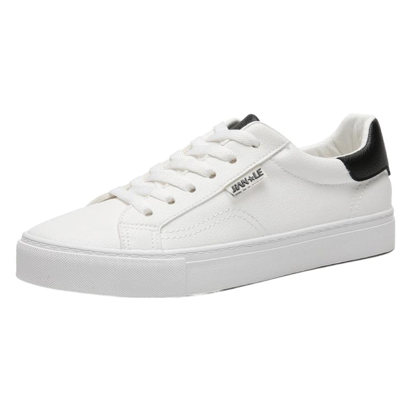 Leather-Covered White Shoes for Women, Thin, Versatile, Flat-Soled, Student Trendy Shoes, Couple Style, Men's Sneakers, Discount, Dropshipping, Distribution