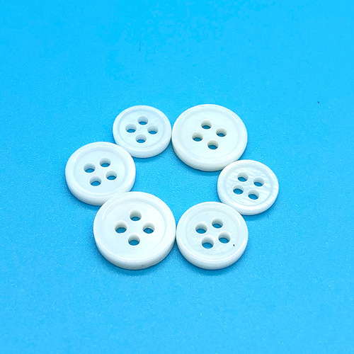 Freshwater Mother-of-pearl Natural Shell White Shell Buttons High-end Shirt Knitwear Pearl Mother-of-pearl Buttons