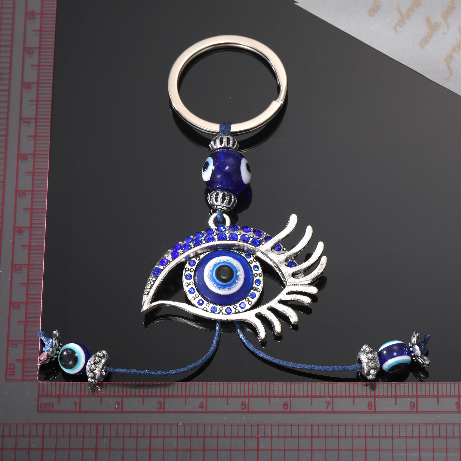 Retro Eye Plastic Plating Zircon Unisex Keychain 1 Piece display picture 1