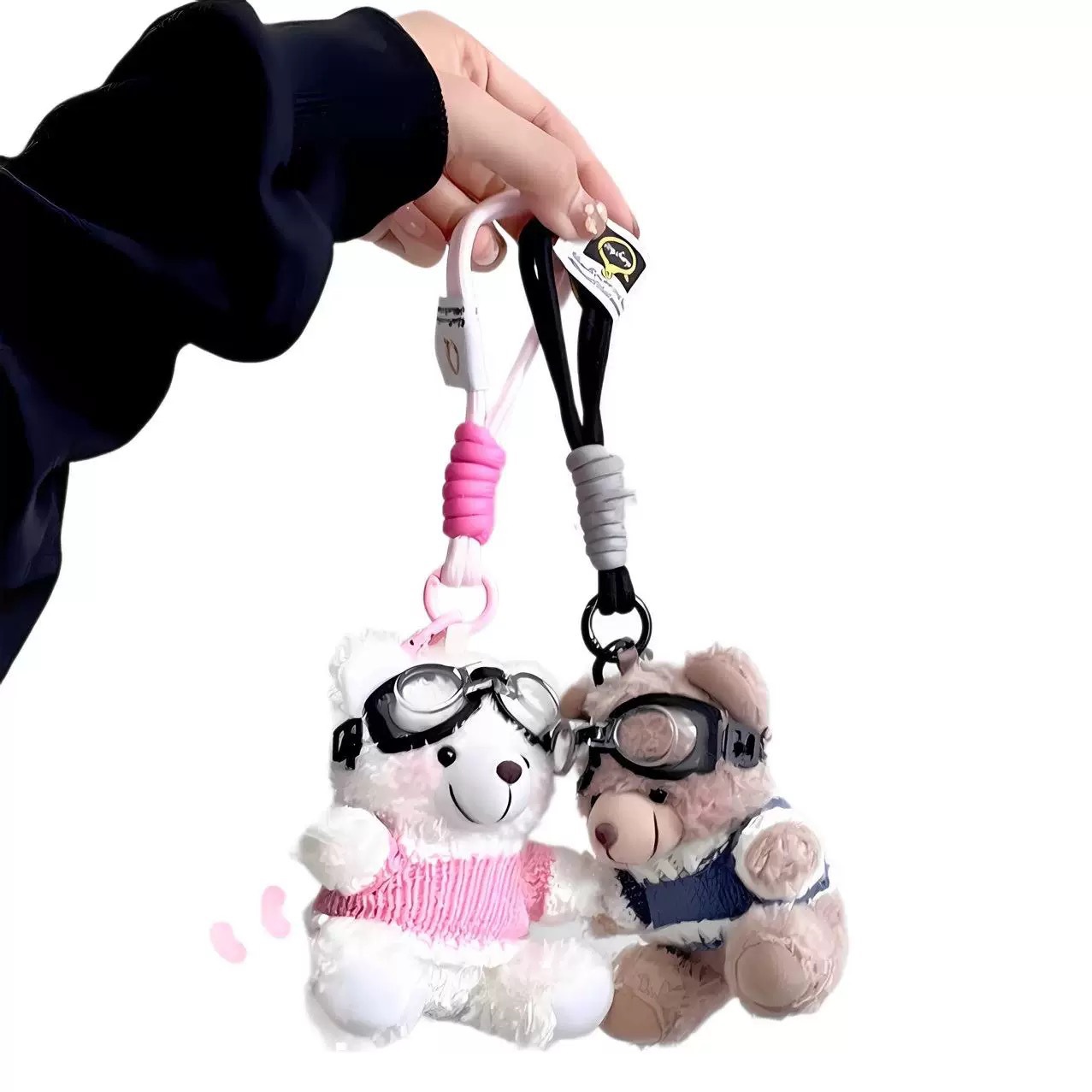 Vestier gafas osos muñecas lindos Teddy Bear llaves colgantes juguetes de peluche eventos regalos de la empresa logotipo impreso